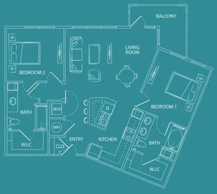 floor plan photo of the park at westchase in westchase, fl at The  Watson