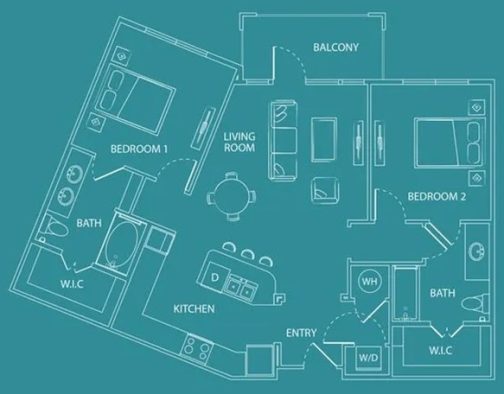 floor plan photo of the park at westchase in westchase, fl at The  Watson