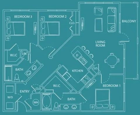 floor plan photo of the villas at The  Watson